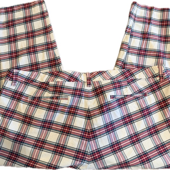 PLUS SIZE- Old Navy Red Green Plaid Festive Holiday Christmas Stretchy Dress Pan - Picture 4 of 9